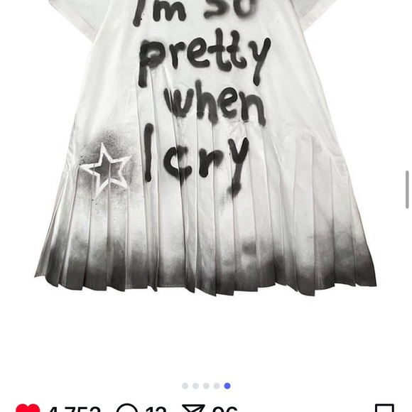 Lirika Matoshi Black and White Mini Dress
I am so prity when I cry Dress - Picture 1 of 7
